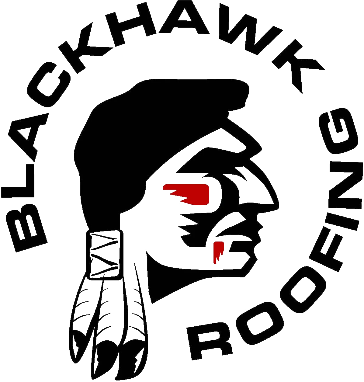 Blackhawk Roofing Logo - Native American